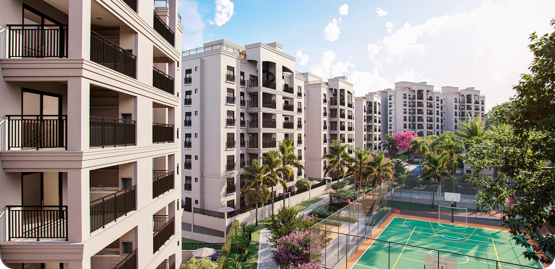 Fachada do empreendimento Hípica Boulevard